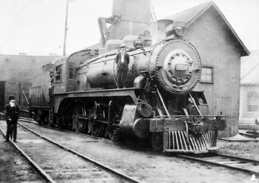 Une locomotive du début du XXe siècle à Québec